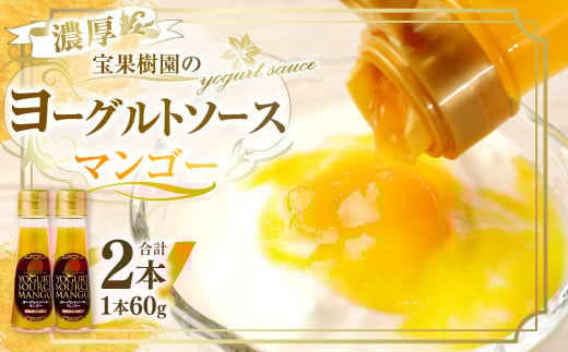 徳之島 天城町 宝果樹園 濃厚 ヨーグルト ソース マンゴー2本セット 60g×2本 合計120g フルーツソース 果汁