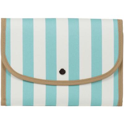 ふるさと納税 島原市 マルチケース(ジャバラタイプ)ブロックストライプ ミント Lサイズ