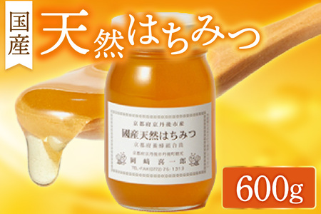 はちみつ 京都・京丹後産「国産天然はちみつ 600g」 天然蜂蜜（ハチミツ）