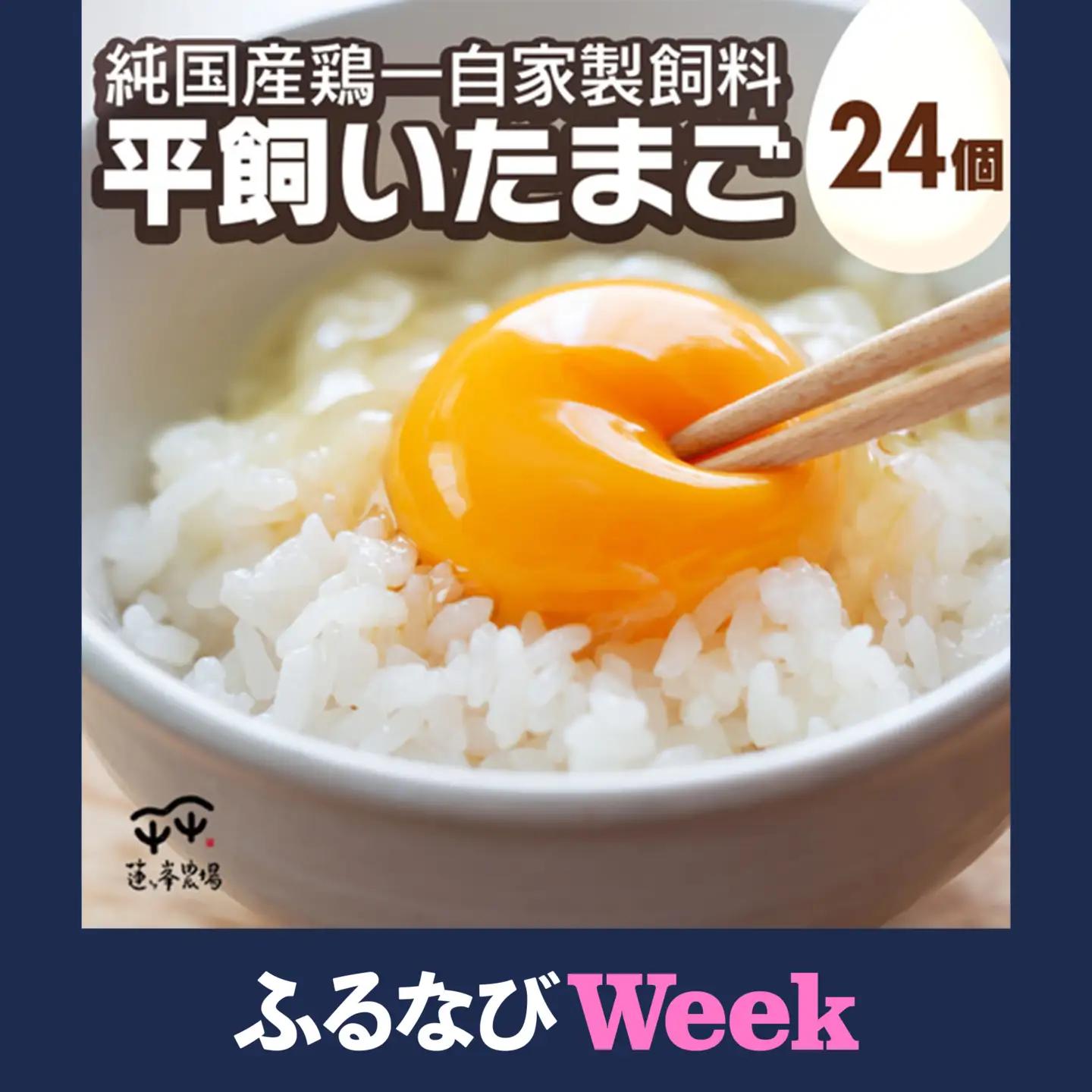 【ふるなびWEEK対象】卵 平飼いたまご 純国産鶏卵 24個 