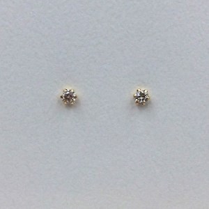 K18 あこや真珠7.5㎜チャーム　ピアス