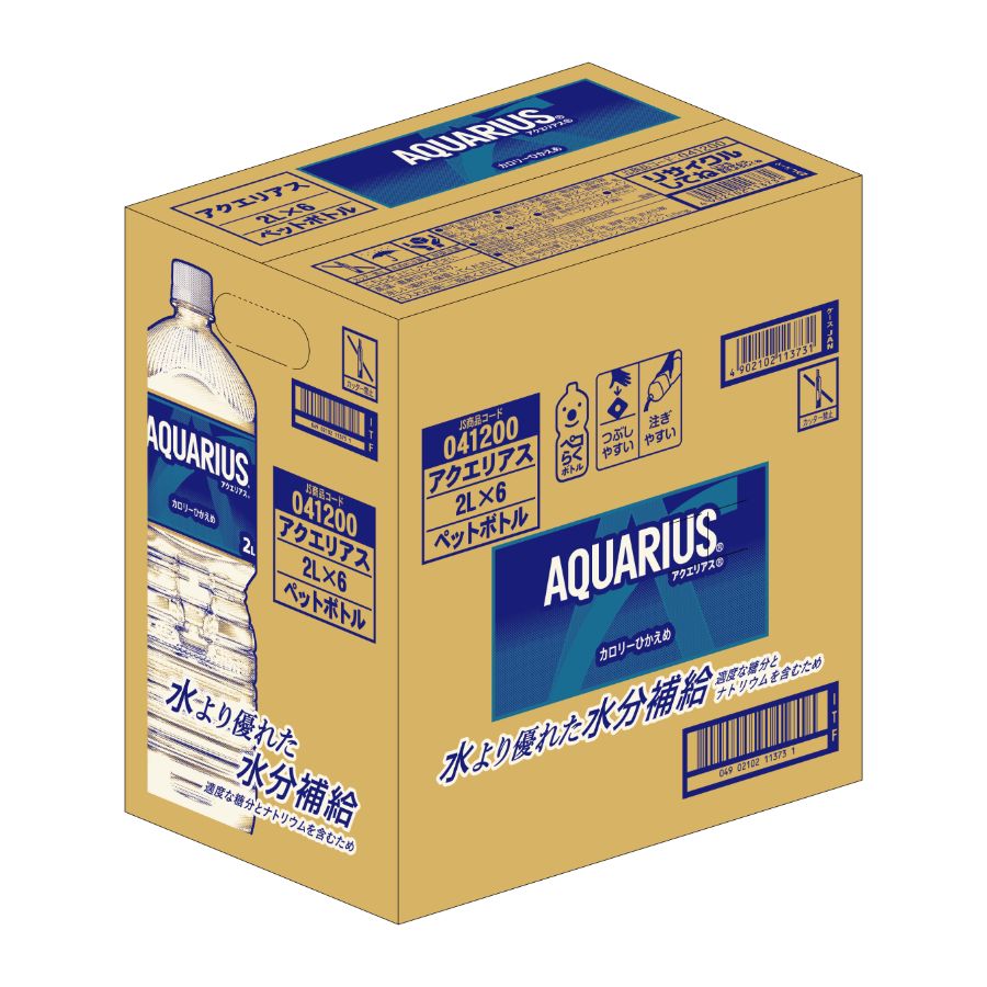 アクエリアス2L PET×6本入り　定期便3カ月コース
