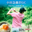 【ふるさと納税】小田急藤沢GC平日プレー招待券1枚(食事・お土産付)　【ゴルフ場利用権】