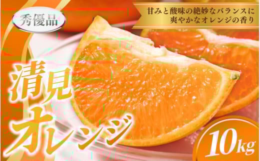 【先行予約】  清見オレンジ  10kg ※秀優混合【S～３Lサイズ混合】【2026年3月中旬から2026年4月中旬頃に順次発送】/みかん 清見 和歌山 フルーツ 有田 果物 オレンジ 甘い ジューシー【agy021B】