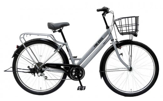 《12月初旬頃発送》完成品でお届け！ シティサイクル 27.5インチ 通勤 通学 オートライト シマノ製外装６段変速［京都 自転車 シティサイクル 人気 おすすめ スポーツ アウトドア ツーリング ブランド メーカー ふるさと納税］FAT-FBFT2756【クールグレー(N14E)】