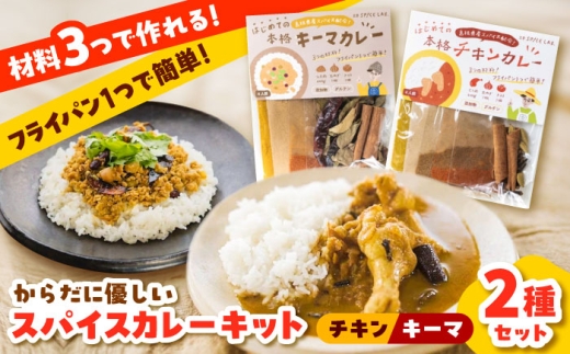 カレー 【人気No.1!】食べ比べ カレーキット（全12人前） チキンカレー（4人前×2セット）キーマカレー（4人前×1セット）本格 カレースパイス レトルト カレーキット SPICE チキンカレー 手作り 料理 ランチ 香辛料 調味料 詰め合わせ セット お取り寄せ 美味しい 簡単調理 ご当地 名産品 人気 おすすめ 雲南 島根県雲南市/出雲SPICE LAB. [AIAD003]