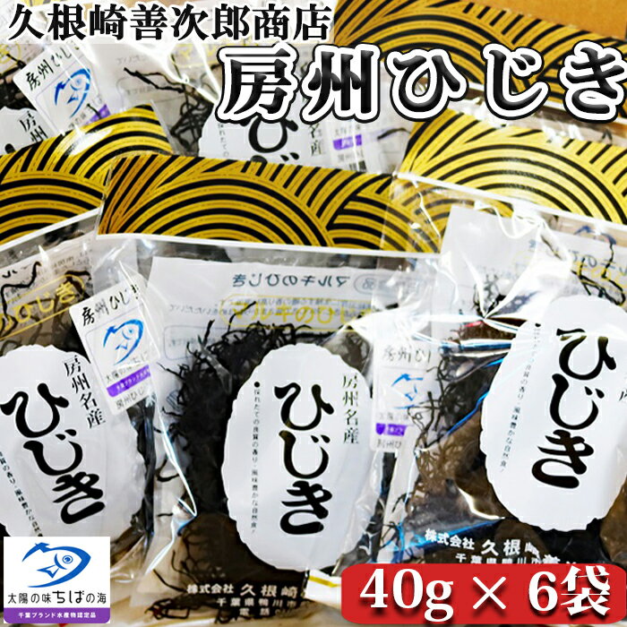 【ふるさと納税】【久根崎善次郎商店】房州ひじき240g(40g×6袋) [0013-0044]