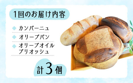 もっちり食感！【全6回定期便】江田島のパン屋のこだわりパン 詰め合わせ Aセット (計18個) カフェ 朝食 おやつ 間食 お取り寄せグルメ ギフト 食品 江田島市/しまのぱん souda！[XAQ0