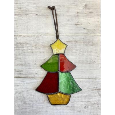 ふるさと納税 静岡市 ステンドグラス　オーナメント　ツリー |  | 01