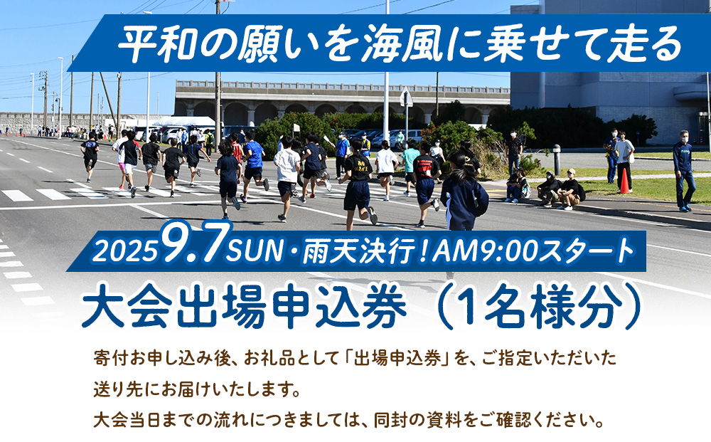 日本最北端わっかない平和マラソン大会出場申込券(フルマラソンの部)