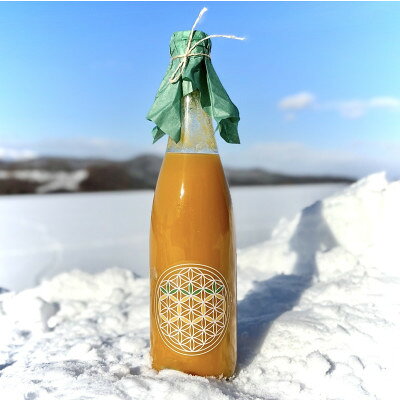 【ふるさと納税】完熟ミニトマト100% ストレートジュース 北海道富良野市産(品種:イエローミミ)720ml×1本【1703303】