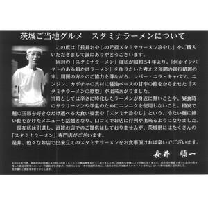 長井おやじのスタミナラーメン冷し(2食入り)_麺 ラーメン  らーめん 拉麺_【配送不可地域：離島】【1428026】
