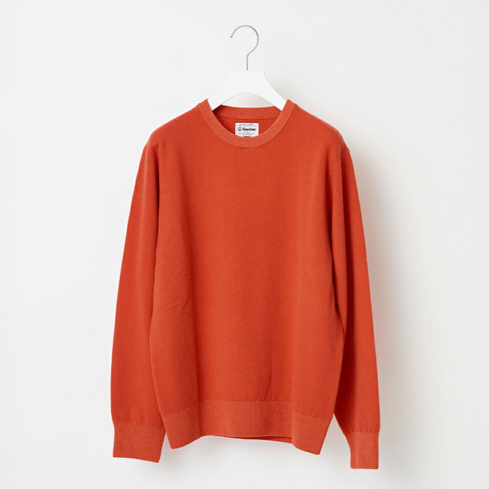 【ふるさと納税】 ≪順次発送≫ Yonetomi×Spiber NEW BASIC KNIT PULLOVER ORANGE オレンジ ニューベーシックニット 服 洋服 ユニセックス メンズ レディース ブランド 山形県 山辺町 送料無料 yt-npxxo-sn ※沖縄・離島への配送不可