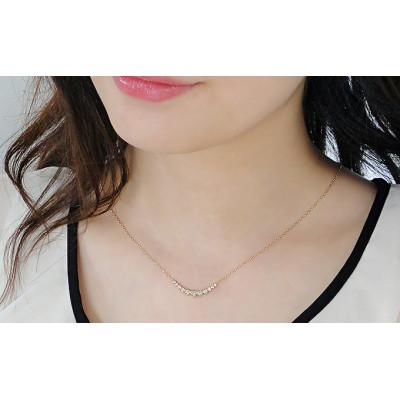 ふるさと納税 昭和町 【0.3ct】K18YG　ダイヤモンド　ラインネックレス |  | 03