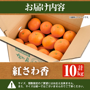 ＜先行予約受付中！2027年1月上旬以降順次発送予定＞数量限定！紅さわ香(10kg) 国産 鹿児島県 阿久根市 果実 果物 フルーツ 柑橘 紅甘夏 みかん ミカン 期間限定 数量限定【桐野柑橘株式会社