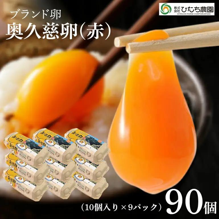 卵 奥久慈卵 ブランド卵 赤 90個  【卵】【ho1319】