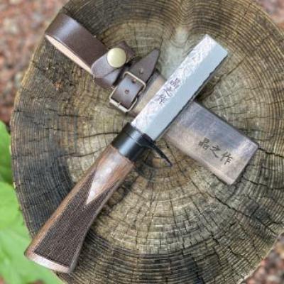 ふるさと納税 南国市 土佐鍛ダマスカス豆山遊鉈【腰鉈】