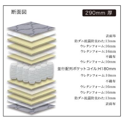 ふるさと納税 大川市 シングルマットレス　グランソフィールマイルド BK(29cm厚)【株式会社グランツ】 |  | 02