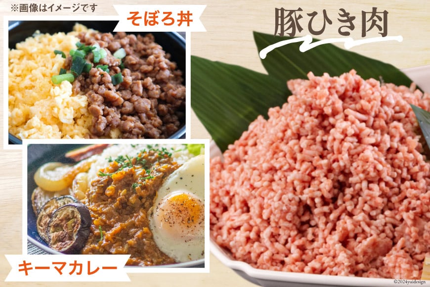 3回 定期便 宮崎県産 豚肉 ３種 セット ひき肉 こま切れ ロース生姜焼き用 小分け 合計5.4kg 各300g×2 [甲斐精肉店 宮崎県 美郷町 31as0067] 冷凍 宮崎県産 豚 肉 送料無