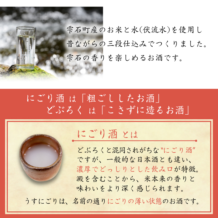 雫石の地酒 清酒 しずくいし 特別純米酒 にごり うすにごり 720ml 各1本 ／ 日本酒 地酒 酒 純米酒 濁酒 生酒 飲み比べ 定番 ７２０ｍｌ 2本 道の駅 産直 人気 特産品 名産 名産品 