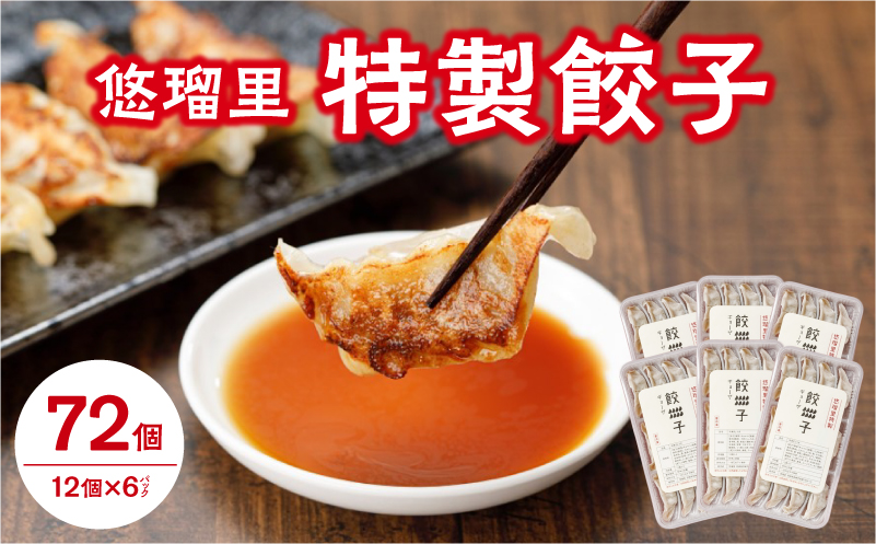悠瑠里特製餃子72個_M293-001