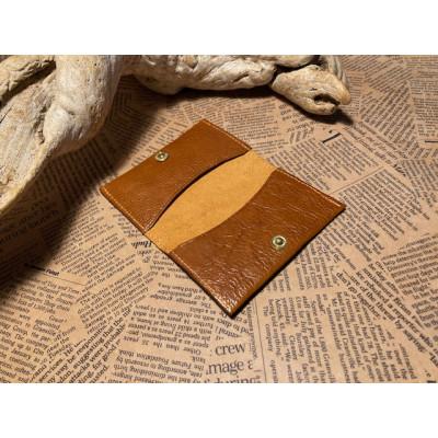 ふるさと納税 栗東市 蹄鉄付きカード・名刺入れ(マチなし)キャメル |  | 02