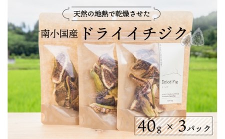 天然の地熱で旨味を凝縮！南小国産ドライイチジク (3袋セット) 40g 3袋 地熱 国産 南小国産 ドライイチジク ドライフルーツ イチジク いちじく オーガニック おやつ 持ち運び ギフト 贈答用 fig310  熊本 阿蘇 南小国町 送料無料