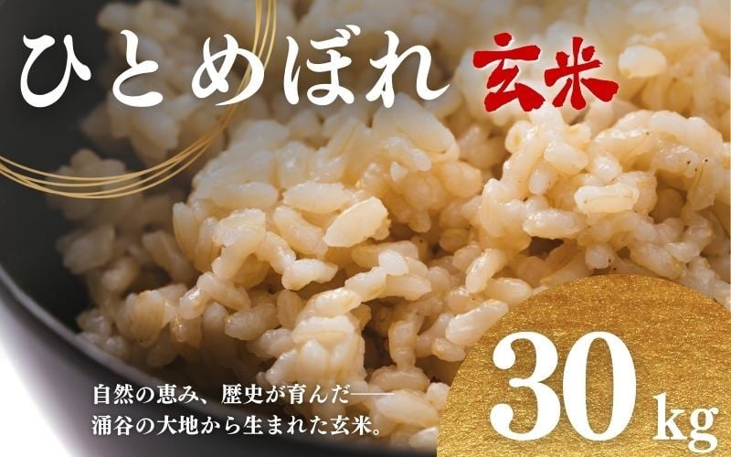 
            令和7年産 ひとめぼれ 30kg 玄米 【選べる配送月】 ※2025年11月より順次発送予定 【sato004-oya】
          
