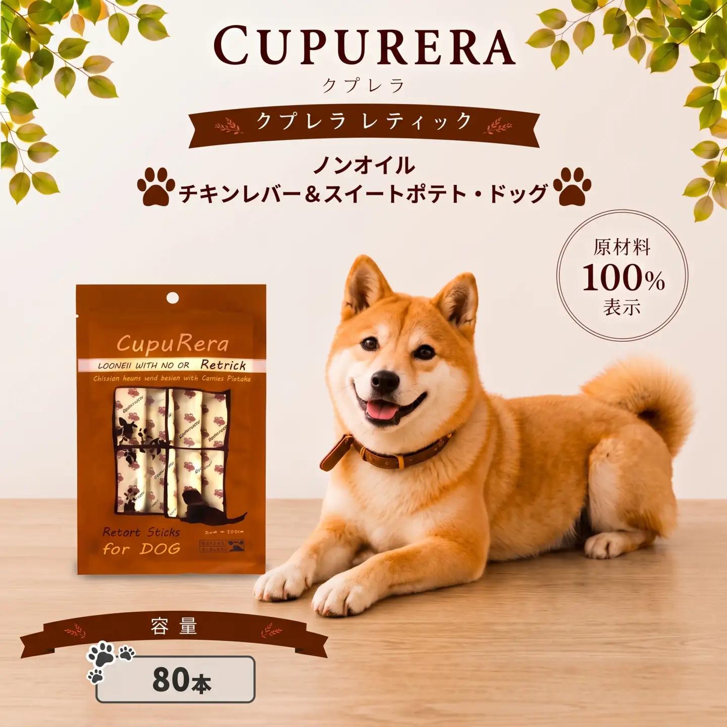 ペットフード  ノンオイルチキンレバー＆スイートポテト・ドッグ 80本 【ペットフード】