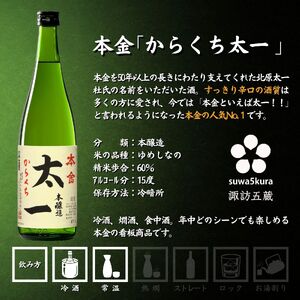 諏訪 本醸造飲み比べ 720ml × 4本 日本酒 飲み比べ 日本酒 飲み比べ 日本酒 飲み比べ 信州 長野県 諏訪 諏訪市 【102-03】