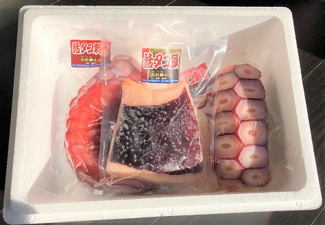 【北海道根室産】活タコお刺身セット(詰め合わせ1kg以上) B-15001