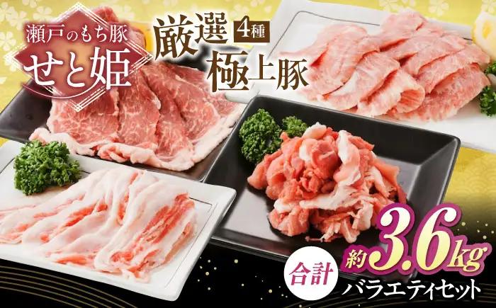 バラエティセット約3，600g (肩ロース・バラ・小間切れ・豚トロ 各900g)  [BAER077]豚肉