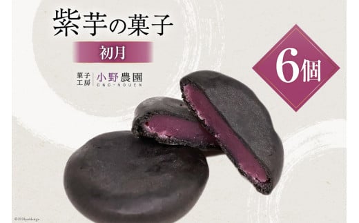 お菓子 筑紫野 初月 6個入 [菓子工房 小野農園 福岡県 筑紫野市 21760729] 和菓子 個包装 芋菓子 いも菓子 おやつ スイーツ 紫芋 芋 お芋 むらさきいも