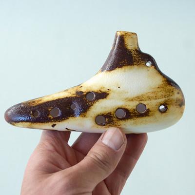 ふるさと納税 瑞浪市 美濃焼オカリナ 〜MOMOYAMA period〜 大人のオカリナ12音階