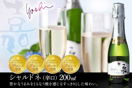 【高畠ワイナリー】 嘉 スパークリングワイン 200ml×12本 ミニボトル 辛口 F20B-755