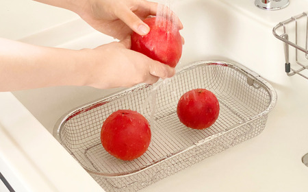 すっきり暮らすセット（浅型+ディッシュラック） 水切りかご ステンレス 食洗機対応 燕三条製 [ビーワーススタイル] 【012S151】