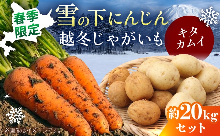 
                  【2027年3月下旬以降順次発送】 雪の下にんじんと越冬じゃがいもセット 計20kg  (キタカムイ)  | 野菜セット 野菜 セット にんじん じゃがいも  | 道の駅 真狩フラワーセンター [BPAM033]
                