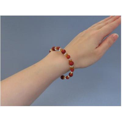 ふるさと納税 和泉市 珊瑚と水晶のブレスレット |  | 01