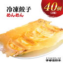 【ふるさと納税】【めんめん】餃子 20個入り×2箱【ぎょうざ ギョウザ ギョーザ 冷凍食品 冷凍餃子 惣菜 夜ご飯 おかず おつまみ 手軽 時短 お取り寄せ グルメ 送料無料 栃木県 宇都宮市】※配送不可地域：離島