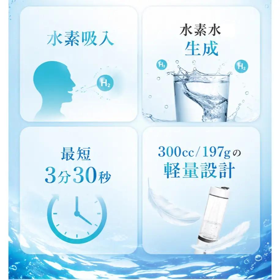 【ふるなびWEEK対象】ポンプ内蔵給電式 水素生成器「MyShinTouSui-U」1台｜ボトル型 水素 生成器 日本製 栃木県 矢板市 