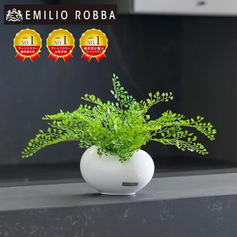 エミリオ・ロバ アジアンタム アーティフィシャルグリーン 造花 観葉植物 水やり不要 インテリア