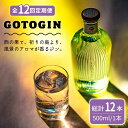 【ふるさと納税】【全12回定期便】 GOTOGIN 椿 酒 ジン クラフトジン 五島市/株式会社五島つばき蒸溜所 [PEW004]