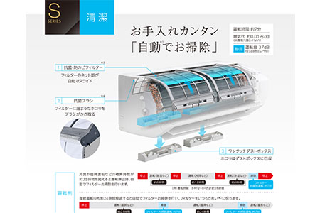 [コロナ] エアコン 本体のみ（工事別）6畳用 単相100V CSH-S22AR(W) 省エネ&清潔機能充実 リララSシリーズ【391P001】