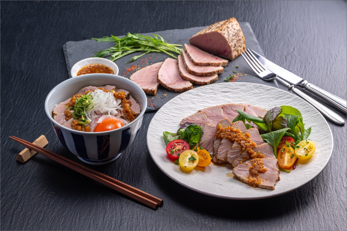 「カニ屋が作る 魚ローストフィッシュ」 シビマグロ 1袋 約200g×3袋入り（ドレッシングソース付属）　UO01020