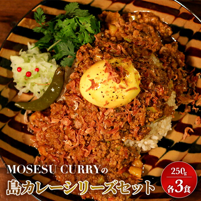 【ふるさと納税】MOSESU CURRYの島カレーシリーズ　島らっきょうとひき肉のカレー 250g（6食入り） | 加工品 惣菜 レトルト カレー グルメ 人気 おすすめ ご当地 送料無料 沖縄 宮古島