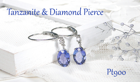 ピアス プラチナ Pt900 タンザナイト 大粒 オーバル4.0ct ダイヤモンド 0.06ct フレンチフックピアス レディース 揺れるピアス キャッチレス クリスマス 12月 誕生石 ジュエリー 【f284-pt-ov-ta】 ALPAZ193
