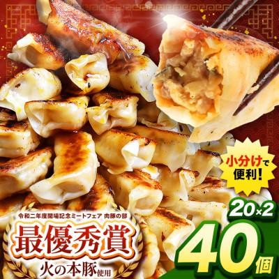 ふるさと納税 和水町 「火の本豚」餃子　20個入り×2パック(和水町)
