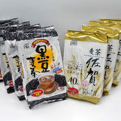 ふるさと納税 唐津市 佐賀麦茶4本・黒豆麦茶4本セット