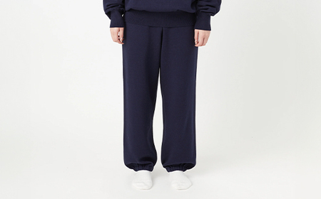 ≪先行予約≫【THISISASWEATER.】A3: A SWEATER IS FOR EVERYDAY. Pants NAVY ネイビー カシミヤ パンツ ズボン 服 洋服 ユニセックス メンズ レ