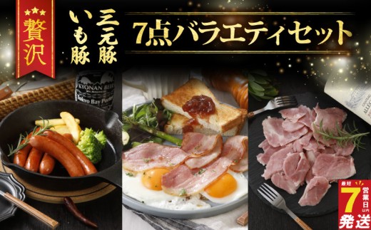 ＼最短7営業日以内発送／ ハム ベーコン ウインナー 7点  詰め合わせ セット ブランド豚 いも豚 三元豚 熟成 ハム 粗挽きウインナー 熟成ベーコン レアスネハム 国産 ブランド 豚 小分け パック 個包装 便利 豚肉 お肉 ギフト 贈答用 プレゼント 贈り物 手土産  冷蔵 産地直送 千葉県 旭市 旭食肉協同組合 ask004_X1